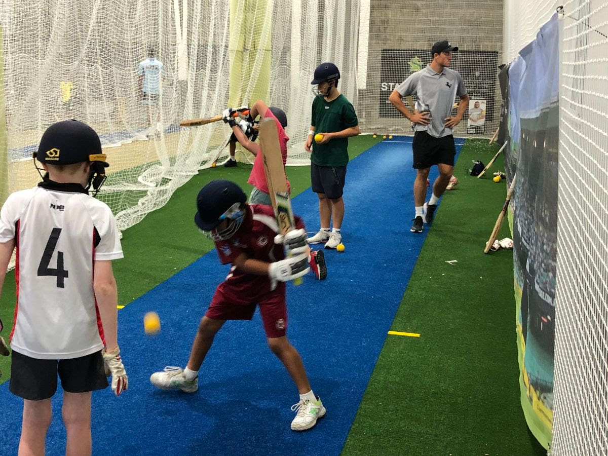 Batting practice at Stars Cricket Academy